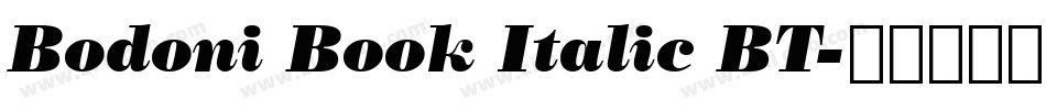 Bodoni Book Italic BT字体转换